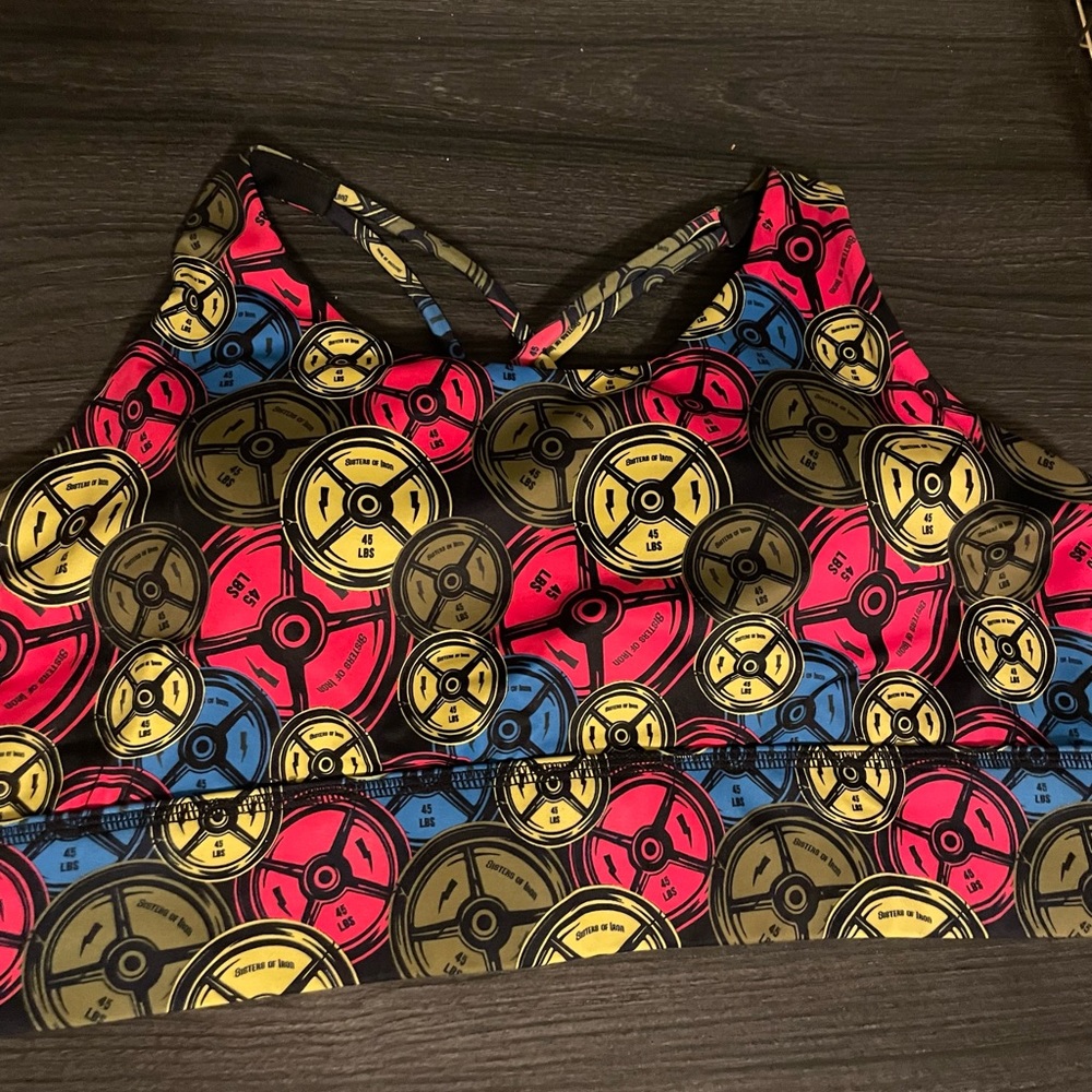 NWOT Sister of Iron Weight Plate Sports Bra